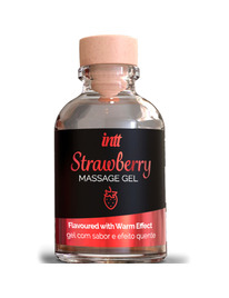 intt massage oral sex - gel de masaje sabor a fresa efecto calor