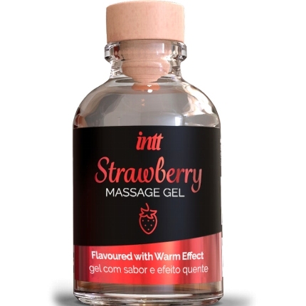 intt massage oral sex - hot effect strawberry flavor massage gel