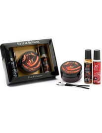extase sensual - kit cofre chocolate afrodisiaco