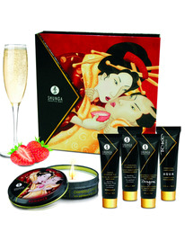 shunga - secret geisha strawberries and cava kit