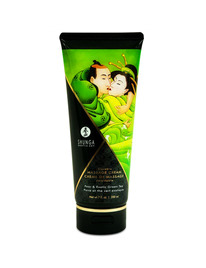 shunga - pear green tea massage cream 200 ml