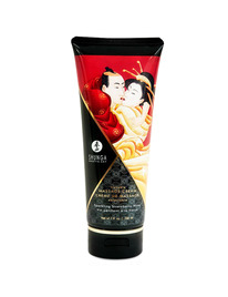 shunga - strawberry and cava massage cream 200 ml