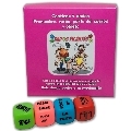 diablo picante - 4 dice game of pronoun, verb, part of the body and place