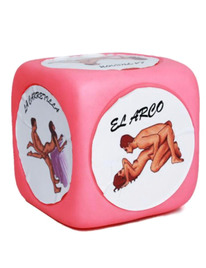 diablo picante - dado kamasutra super grande de posturas rosa