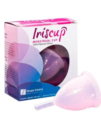 iriscup - large pink month cup + free sterilizer bag
