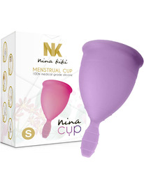 Copo Menstrual Nina Kikí Roxo Tamanho S