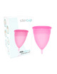 stercup - copa menstrual fda silicona talla l rosa