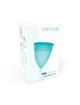 stercup - fda silicone menstrual cup size l aquamarine