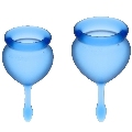 2x Copo Menstrual Satisfyer Feel Good Azul