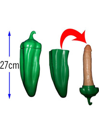 Dildo Diablo Pénis no Pimento Verde