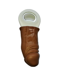 diablo picante - brown rubber penis shaped opener
