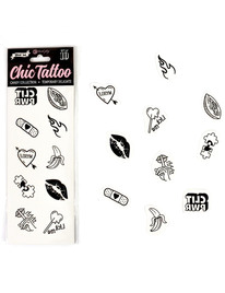 secret play - set of 10 candy collection temporary tattoos