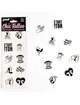 secret play - set de 10 tattoos temporales kinky collection