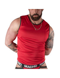 macho - camiseta roja l/xl