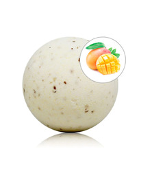 taloka - mango scented bath bomb with rose petals