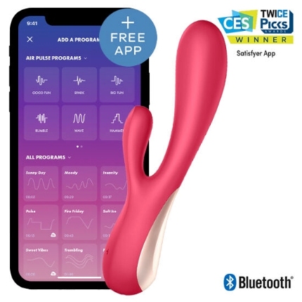 Vibrador Rabbit Satisfyer Mono Flex com App Vermelho