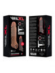 virilxl - extension de pene liquid silicone v9 marrÓn