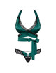 obsessive - sensuelia set two pieces green l/xl