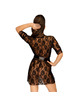 Penthouse - sweet retreat peignoir negro s/l