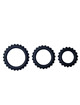 baile - titan set 3 pcs cock ring black 2.8 + 2.4 + 1.9 cm