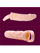 baile - funda extensora pene con vibracion y strap para testiculos 13.5 cm