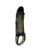 baile - funda extensora pene con strap para testiculos negro 13.5 cm