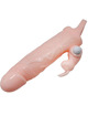 baile - brave man penis cover with rabbit and double engine flesh 16.5 cm