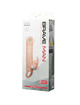 baile - brave man penis cover with rabbit and double engine flesh 16.5 cm