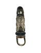 baile - brave man penis cover with clit and anal stimulation double bullet black 16.5 cm