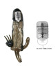 baile - brave man penis cover with clit and anal stimulation double bullet black 16.5 cm