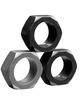 Cockrings Tom of Finland Conjunto de 3 Preto e Cinza 