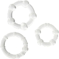 seven creations - juego tres anillos pene transparente
