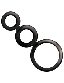 Cockrings Addicted Toys Conjunto 3 Tamanhos Pretos