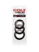 california exotics - colt set 3 anillos pene y testiculos