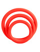 California exotics - tri-rings set red