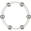 california exotics - steel beaded silicone ring xl
