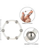 california exotics - anillo de silicona con cuentas de acero talla xl
