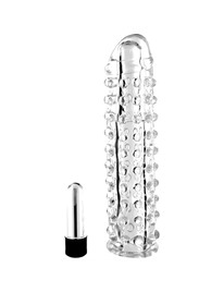 seven creations - funda para el pene con vibraciÓn transparente