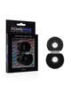 Cockring Powering Duplo Super Flexível e Resistente PR09 Preto