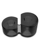 Cockring Powering Duplo Super Flexível e Resistente PR09 Preto