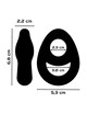 powering - super flexible and resistant penis and testicle ring pr14 black