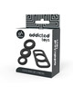 addicted toys - cock ring set 4 pieces