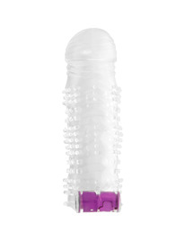 ohmama - textured penis sheath with vibrating bullet