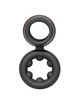 California exotics - alpha dual magnum ring negro
