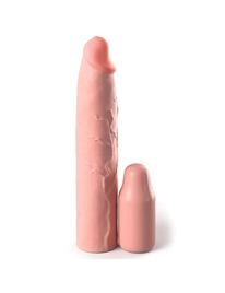 Manga para Pénis Fantasy X-tensions Pipedreams 22,86 cm + 7,62 cm com Plug Beje