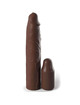 Manga para Pénis Fantasy X-tensions Pipedreams 22,86 cm + 7,62 cm com Plug Castanha