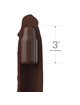 Manga para Pénis Fantasy X-tensions Pipedreams 22,86 cm + 7,62 cm com Plug Castanha