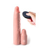 Manga para Pénis Fantasy X-tensions Pipedreams 22,86 cm + 7,62 cm com Plug e Comando Beje