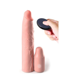 fantasy x- tensions - pipedreams sleeve 22,86 cm + 7,62 cm plug remote skin