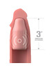 Manga para Pénis Fantasy X-tensions Pipedreams 22,86 cm + 7,62 cm com Plug e Comando Beje
